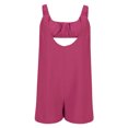 thumbnail image 3 of Generic Women Short Summer Rompers Casual Trendy Loose Comfy Beach Jumpsuits Solid Color Baggy Holiday Jumpsuit, 3 of 6