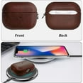 thumbnail image 5 of for AirPods Pro Case Leather Protective case with Hook AmPm Handcrafted Leather case Cover Compatible with Apple airpods pro case (Black), 5 of 5