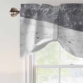 thumbnail image 4 of Winter Bike Snowfall Tie Up Valance Curtains for Windows, Kitchen Curtains Window Treatments, Christmas Nature Snowflakes Short Window Shades Valances for Bedroom Bathroom Cafe 42"x12", 4 of 8