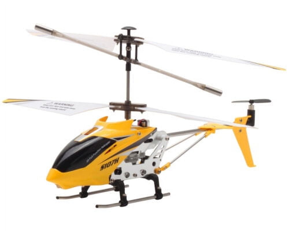 SYMA S107H 3CH 2.4GHZ RC Helicopter MINI Plane Hover Alloy Gyro Remote Control Toy Yellow