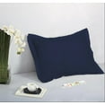 thumbnail image 1 of 1 Pair 2 Pieces Standard Pillow Shams 20" x 26" + 1.5" Hem Navy Blue Machine Wash Dry, 1 of 1