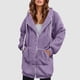 thumbnail image 1 of Puntoco-abrigo de mujer a la moda, jersey con cremallera y cuello en V, blusa con capucha de manga larga, sudadera, liquidación de Navidad Puntoco Puntoco-2432, 1 of 7