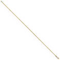 thumbnail image 2 of 14k Yellow Gold 10 Inch 1.4mm Forzantine Cable Anklet Ankle Bracelet Chain, 2 of 10