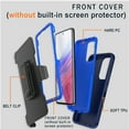 thumbnail image 4 of NIFFPD Samsung Galaxy A53 5G Case with Screen Protector Tough Rugged Shockproof Protective Phone Case with Belt-Clip Holster Dark Blue, 4 of 6