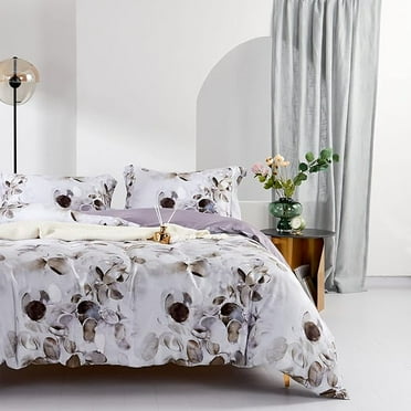 100% Long-Staple Cotton Duvet Cover Set Cobblestone Watercolor Pattern Printed Comforter Cover 3pcs, Ultra Soft & Breathable Bedding Set Visit the MILDLY Store