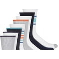 thumbnail image 2 of Club Room Mens 8 Pack Striped Crew Socks Navy One Size Regular, 2 of 3