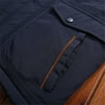 thumbnail image 4 of Men's Winter Thicken Coat Military Parka Jacket (Blue M), 4 of 4