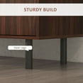 thumbnail image 5 of HOMCOM 2 Cabinets 3 Drawers Accent Retro Sideboard Particleboard Brown, Black, 5 of 9