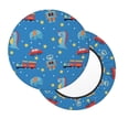 thumbnail image 2 of KLL Cartoon Animals 1 Round Bar Chair Cushion Cover 12 inch ,Bar Stool Protector with Elastic, Soft Washable, 2 of 6