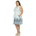 thumbnail image 2 of White Mark Women's Plus Size Fit and Flare Knee Length Dress, 2 of 6