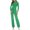 1-Green, variant on Women's 2 Piece Ribbed Knit Sets Solid Color Long Sleeve Shirts Wide Leg Pants Lounge Set 2025 Fashion Lounge Outfit
