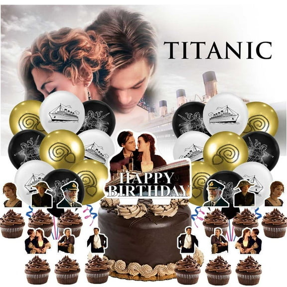 Titanic Party Supplies Latex Balloons Decor Banner Backdrop Kit Birthday Decorations
