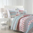 thumbnail image 2 of 3 Pcs Floral Quilt Set Printed Patchwork Bedspread Cozy Warm Durable Bedding for Home Decor, 2 of 10