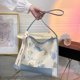 thumbnail image 1 of Bolsa de mano informal para mujer de mano con bordado de flores de gran capacidad (azul) Tmvgtek Para estrenar, 1 of 3