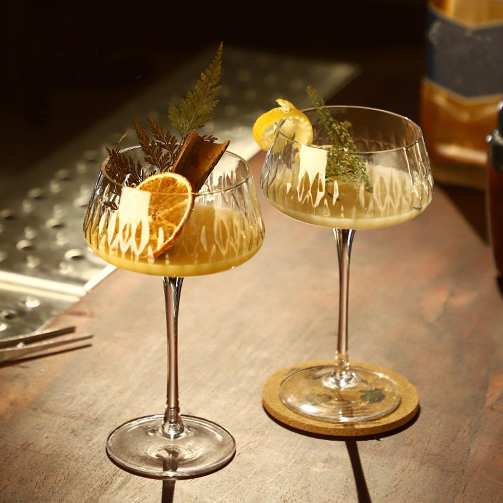 Verres à Martini à Double Paroi InsideOut - Lot De 2 - Design élégant - Effet Visuel Unique - Verre Borosilicate - Cadeau Idéal Cocktail