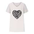 thumbnail image 4 of LSLJS Women V-neck Imprimé T- Mode Confortable Cadeaux Blouses Tops, pour Femme Women, 4 of 5