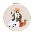 thumbnail image 1 of LSLJS Hand Made Embroidery DIY Material Package Embroidery European Religious Mythology Arab Belt Embroidery Stretch Home Accessories, 1 of 6