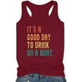 thumbnail image 4 of OKBOP Workout Tops,Drinking Tank Adult Girls Summer Beach Funny Graphic Racerback Tanks Vest Sayings Work Blouse Shirt, 4 of 5