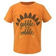 thumbnail image 3 of Unique Baby Boys Gobble Til You Wobble Thanksgiving Turkey Outfit Shorts (18m), 3 of 5