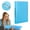 Blue, variant on KUMHONW Telescoping 2 Ring Binder -1PCS,Portable Plastic 2 Ring Binder with Telescoping Spine,Binders with Foldable Front Cover Holds 9.13"x12.2" Paper for School,Office,Homes