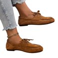 thumbnail image 4 of Willtoo Loafers for Women Slip On Closed Toe Casual Work Flats Shoes Non Slip Business Comfortable Dressy Office Loafer with Bow, 4 of 5