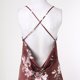 thumbnail image 2 of Gibobby Pijamas para mujer Verano nuevo vestido Halter en camisón de seda de hielo simulación de seda Sexy sin espalda camisón Halter(Rojo,G), 2 of 5
