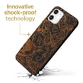 thumbnail image 3 of Case Yard Wooden Case for iPhone-11 Soft TPU Silicone cover Slim Fit Shockproof Wood Protective Phone Cover for Girls Boys Men and Women Supports Wireless Charging Vintage Sea Design, 3 of 7