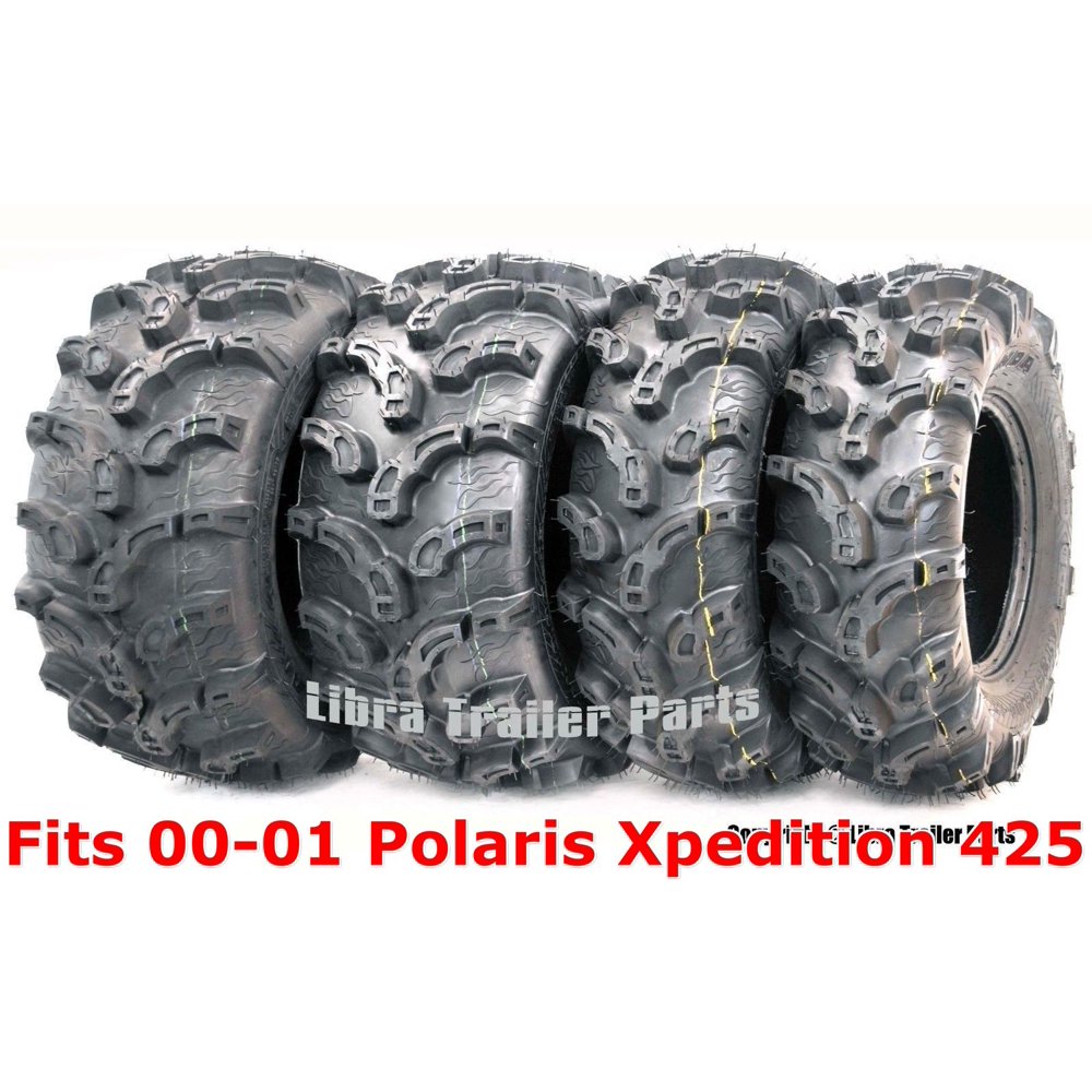 0001 Polaris Xpedition 425 Full Set ATV tires 25x812 & 25x1110