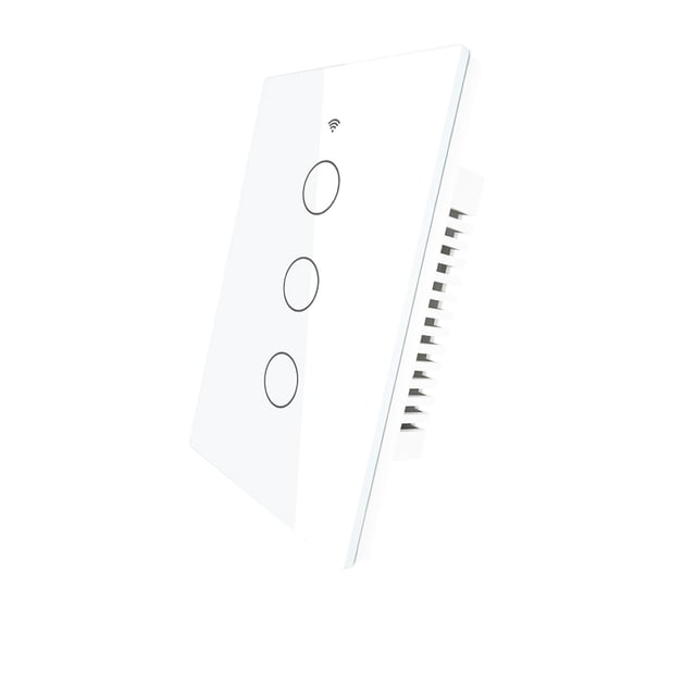 Apagador Inteligente Wifi Touch 3 Botones MOES Compatible con Alexa y Google Home MOES Apagador Wifi Touch 3 Vías