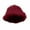 Red, variant on Wancir Winter Faux Fur Furry Bucket Hat Fluffy Fuzzy Warm Hat Plush Fisherman Hat for Women Teens Girls