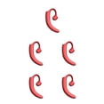 thumbnail image 2 of Matsuzay Auricular compatible con Bluetooth con micrófono Recargable Cancelación de ruido Auricular manos libres Auricular rojo Rojo 5piezas, 2 of 5