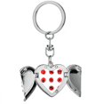 thumbnail image 1 of Japan Culture Map Brush Heart Angel Wing Key Chain Holder, 1 of 3
