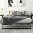 Amolife Queen Size Steel Bed Frame Base with Solid Metal Slat Support