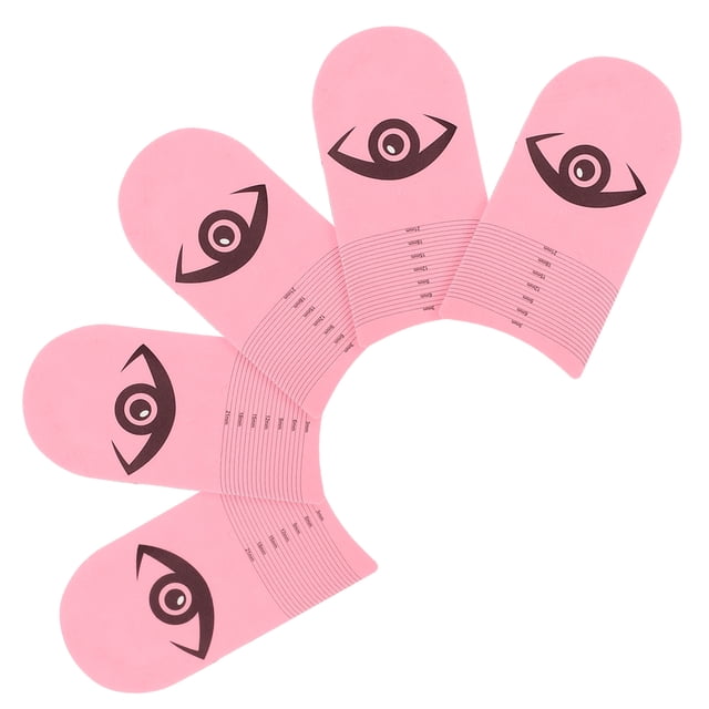 NUOLUX 5Ud Para Medir Pestañas En Plástico Rosa Herramienta Precisa Para Extensiones De Pestañas