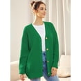 thumbnail image 3 of Women's Cardigan 2023 Open Front Oversized Button Lightweight Sweaters V Neck Loose Cardigans Knit Outwear, 3 of 14