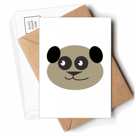 Brown Lovely Fat Animal Panda Aable Postcards Envelopes Blank Note Cards Mailing