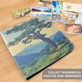 thumbnail image 4 of FORMRS 3 Ring Photo Album 4"x6" Self Adhesive Large Capacity PU Leather Cover, Retro Mountain, 4 of 8