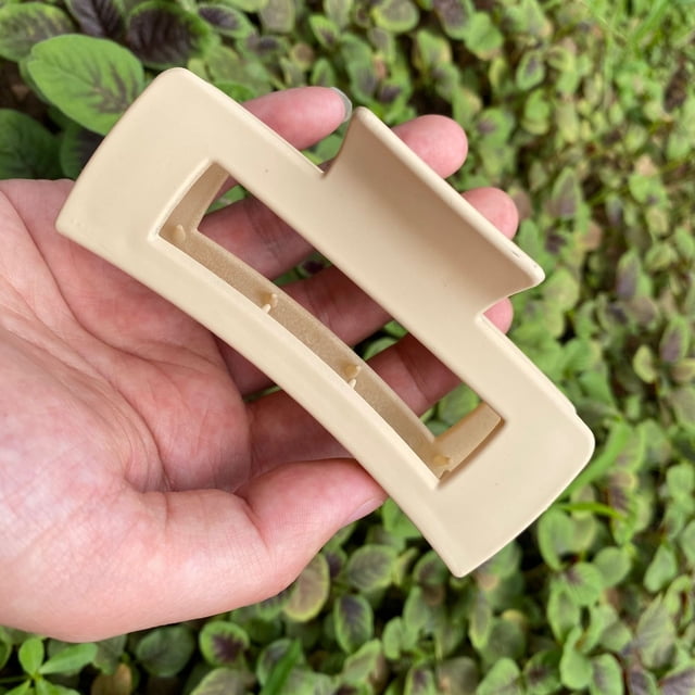Pinza cuadrada para el pelo, pinza para el pelo, pinza para la parte posterior de la cabeza, sencilla, elegante, grande, pinza para el pelo, pinza para el baño con forma de tiburón