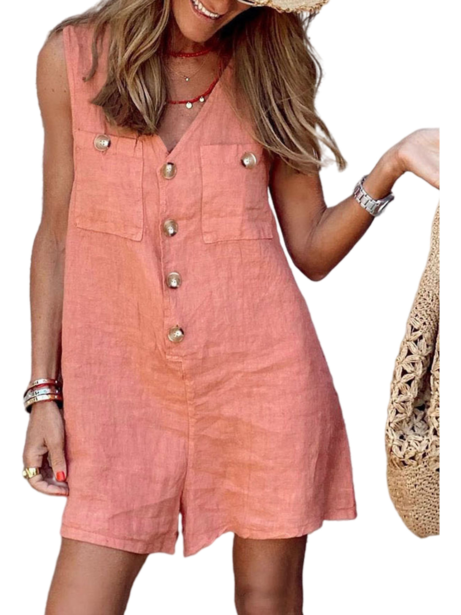 Bomotoo Casual Loose Romper for Women 