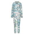 thumbnail image 4 of Cinnamoroll Unisex Onesie Pajamas Zipper Jumpsuit Hooded One Piece Sleepwear for Family Mens Womens, 4 of 8