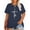 AA-Blue, variant on Christian Shirts for Women Plus Graphic Blessed Girl Tees Jesus Religous Tops