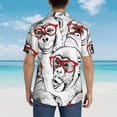 thumbnail image 4 of Fuzoiu Monkey Print Hawaiian Shirt for Men, Summer Beach Casual Short Sleeve Button Down Shirts, Men’s Beach Summer Shirts with Pocket,Medium, 4 of 7