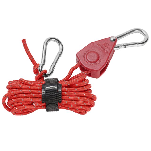Accesorios para Acampar Reflectantes A Prueba Viento Ajustables Con Líneas Tensoras 4 Mm (rojo)