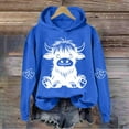 thumbnail image 1 of FcBaudy Chandails pour Femmes, Chandails à Capuchon, Chandail Grande Taille Mode Blouse Imprimée pour Femmes Décontractée à Manches Longues Chandails à Capuchon Amples pour Dames Blouse en Polyester pour Femmes, 1 of 3