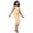 Beige, variant on Womens Post-Surgery Zipper Bodysuit Shaper Thigh Compression Bust Lift Elegant Comfortable Shapewear Black XS