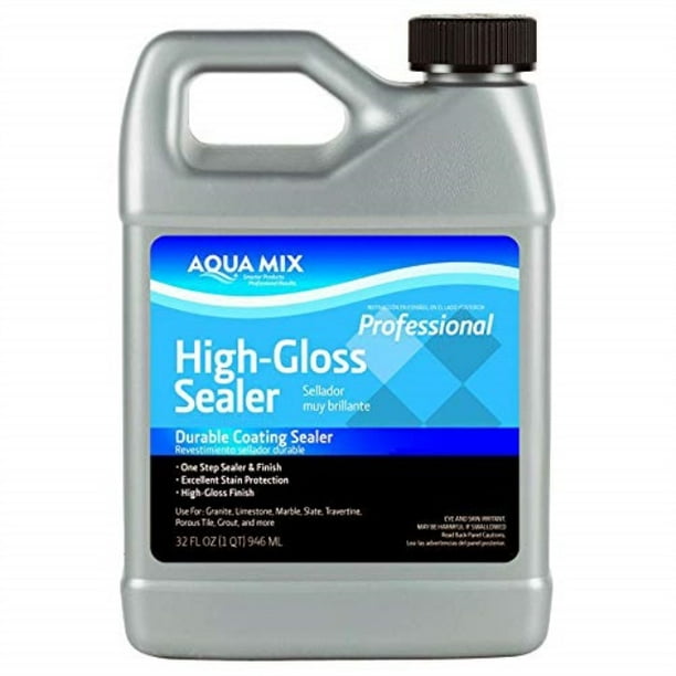 aqua mix high gloss durable coating sealer quart 32 oz