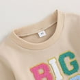 thumbnail image 5 of FRSASU Boys Girls Long Sleeve Sports Sweatshirt Casual Clothing Sports Casual Sweatshirt Khaki 3Y, 5 of 9