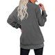 thumbnail image 3 of Sudaderas informales sólidas para mujer, camisetas de manga larga con cuello redondo, jerséis sueltos Fokelyi WMZL-2179-28, 3 of 4
