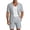 Gray, variant on Men's 2-Piece Shorts Suits Slim Fit Short Sleeve Blazer Jacket and Shorts Set Casual Prom Summer Beach Wedding Tuxedos