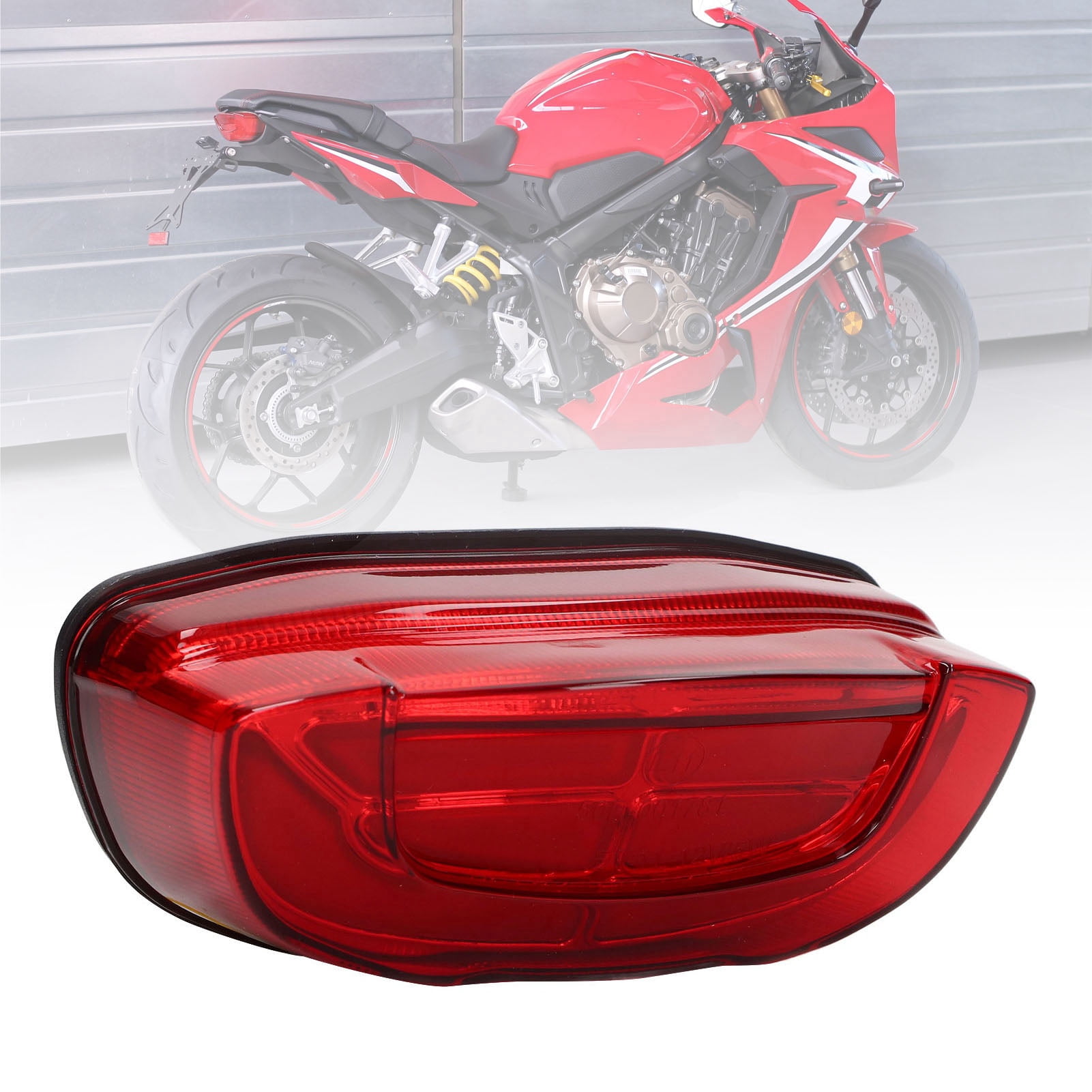 Feu Arrière LED Pour Moto Honda CBR/CB 650R 300R 250R 150R (2018-2022) - IP67, Haute Luminosité, Noirci - 11